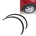 2 PCS 54cm Car Stickers Rubber Large Round Arc Strips Universal Fender Flares Wheel Eyebrow Decal Sticker Eyebrow Car-covers Black Striped Round Arc Strips, 54cm, 75 x 2cm, 45 x 2cm