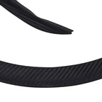 2 PCS 54cm Car Stickers Rubber Large Round Arc Strips Universal Fender Flares Wheel Eyebrow Decal Sticker Eyebrow Car-covers Black Striped Round Arc Strips, 54cm, 75 x 2cm, 45 x 2cm