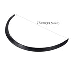 2 PCS 54cm Car Stickers Rubber Large Round Arc Strips Universal Fender Flares Wheel Eyebrow Decal Sticker Eyebrow Car-covers Black Striped Round Arc Strips, 54cm, 75 x 2cm, 45 x 2cm