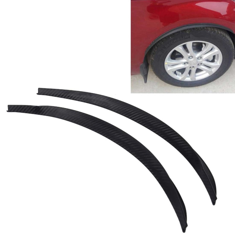2 PCS 54cm Car Stickers Rubber Large Round Arc Strips Universal Fender Flares Wheel Eyebrow Decal Sticker Eyebrow Car-covers Black Striped Round Arc Strips, 54cm, 75 x 2cm, 45 x 2cm