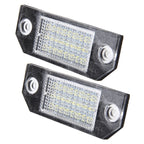 2 PCS License Plate Light with 24  SMD-3528 Lamps for Ford Focus,2W 120LM,6000K, DC12V(White Light), For Ford Focus