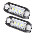 2 PCS License Plate Light with 3  SMD-5050 Lamps for Volvo,2W 120LM,6000K, DC12V(White Light), For Volvo