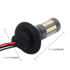 2PCS 1156/Ba15s 5W 300LM 66LEDs SMD-4014 Car Tail Bulb Turn Signal Auto Reverse Lamp Daytime Turn Running Light Car Source (White Light+ Yellow Light),Cable Lenght:1 m, 1156/Ba15s 5W