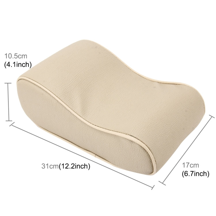 Universal Car PU Leather and Memory Foam Wrapped  Armrest Box Breathable Car Armrest Box Mat with Phone Holder Storage Bag, without Card Slot (Khaki), without Card Slot (Brown), without Card Slot (Black Red), without Card Slot (Black )