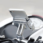 Motorcycle Handlebar Aluminum Alloy Phone Bracket, Suitable for 4-6 inch Device, Handlebar Aluminum Alloy