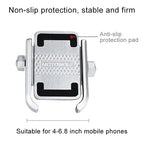 Motorcycle Rear View Mirror Aluminum Alloy Phone Bracket, Suitable for 4-6 inch Device, Rear View Mirror