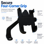 Motorcycle Rear View Mirror Aluminum Alloy Phone Bracket, Suitable for 60-100mm Device, Rear View Mirror for 60-100mm
