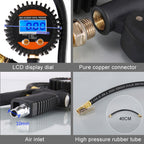 Car Digital LCD Display Tire Air Pressure Inflator Gauge Vehicle Tester Inflation Monitoring, Car Digital Display Tire Air Pressure