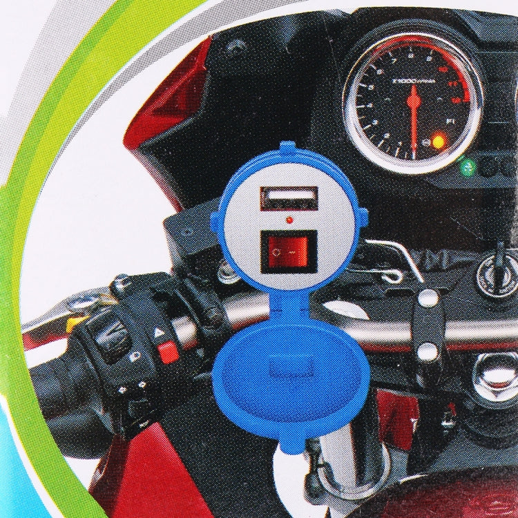 Universal Motorcycle USB Phone Charger Fast Charging, Random Color Delivery, 2.1V  With  Switch