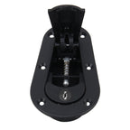 A Pair Car Modified Hood Lock General Racing Car Cover Lock with Keys, with Keys(Black)