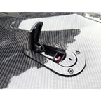 A Pair Car Modified Hood Lock General Racing Car Cover Lock with Keys, with Keys(Black)