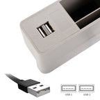 Universal Car Multi-functional Charger Console Side Pocket Seat Gap Side Storage Box, with 2 USB Ports