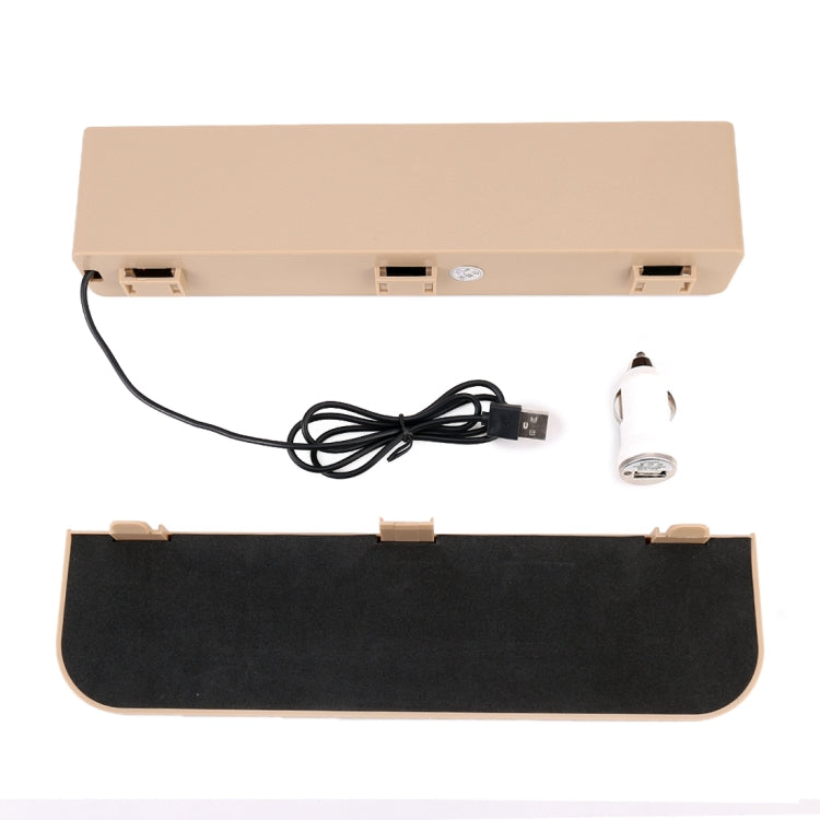 Universal Car Multi-functional Charger Console Side Pocket Seat Gap Side Storage Box, with 2 USB Ports