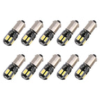 10 PCS BA9S DC 12V 1.1W 8LEDs SMD-5630 Car Clearance Light Reading Light, 10 PCS BA9S DC 12V 1.1W