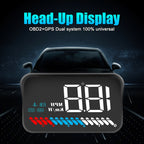 M7 3.5 inch Universal Car OBD2 + GPS HUD Vehicle-mounted Head Up Display Fuel Consumption, M7