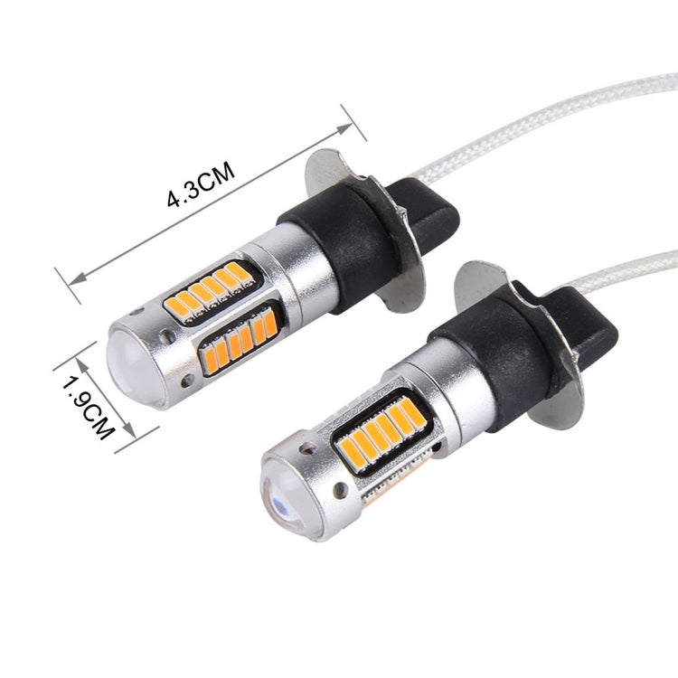2 PCS H3 10W 30 SMD-4014 LEDs Car Fog Light, DC 12V, H3 (Ice Blue Light), H3 (Orange Light), H3 (Red Light), H3 (White Light), H3 (Blue Light), H3 (Pink Light)