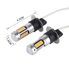2 PCS H3 10W 30 SMD-4014 LEDs Car Fog Light, DC 12V, H3 (Ice Blue Light), H3 (Orange Light), H3 (Red Light), H3 (White Light), H3 (Blue Light), H3 (Pink Light)
