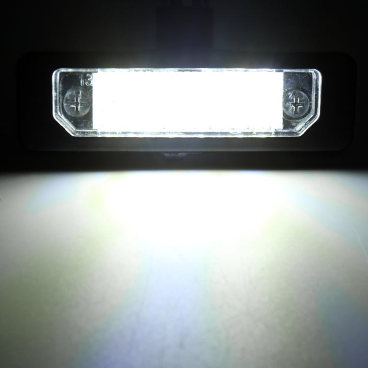 2 PCS DC 12V 3W 150LM 6000K LED License Plate Light 18LEDs SMD-3528 Bulbs Lamps for Ford Mustang 2010-2014, For Ford Mustang 2010-2014