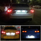 2 PCS DC 12V 3W 150LM 6000K LED License Plate Light 18LEDs SMD-3528 Bulbs Lamps for Land Rover, For Land Rover