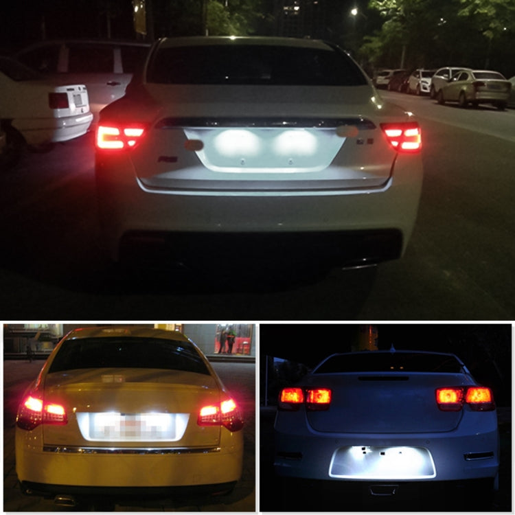 2 PCS DC 12V 3W 150LM 6000K LED License Plate Light 18LEDs SMD-3528 Bulbs Lamps for Land Rover, For Land Rover