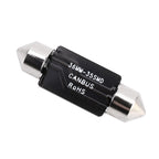 2 PCS 36mm DC12V / 1.2W / 6000K / 80LM 33LEDs SMD-3014 Car License Plate Light / Dome Light, with Decoder, 36mm