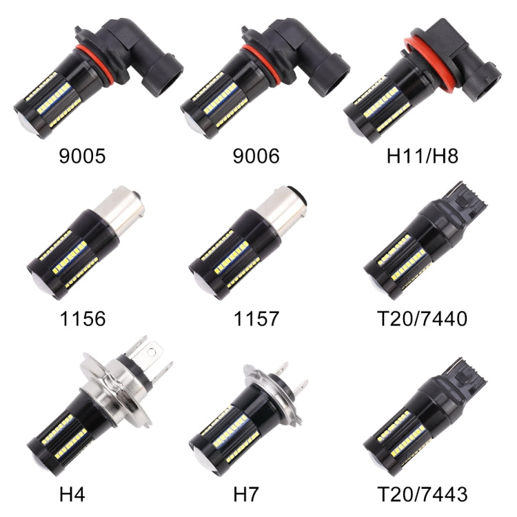 2 PCS T20 / 7443  DC9-16V / 8.2W(H) 2.7W(L) / 6000K / 655LM Car Auto Brake Lights 66LEDs SMD-2016 Lamps, 7443