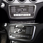 Car Carbon Fiber CD Panel Decorative Sticker for Mercedes-Benz GLA 2015-2018, CD Panel(2)