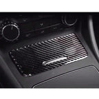 Car Carbon Fiber Ashtray Panel Decorative Sticker for Mercedes-Benz GLA 2015-2018, Ashtray Panel