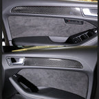4 PCS Car Carbon Fiber Inner Door Panel Decorative Sticker for Audi A4L / A5 / Q5 2009-2016, Inner Door Panel