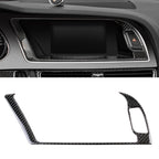 Car Carbon Fiber Navigation Outer Frame Decorative Sticker for Audi A4L / A5 / Q5 2009-2016, Navigation Outer Frame