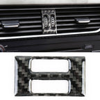 Car Carbon Fiber Air Conditioning Switch Decorative Sticker for Audi A4L / A5 / Q5 2009-2016, Air Conditioning Switch