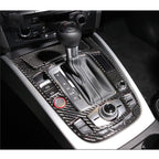 2 PCS Car Carbon Fiber Gear Panel Decorative Sticker for Audi A4L / A5 / Q5 2009-2016, Gear Panel(E)
