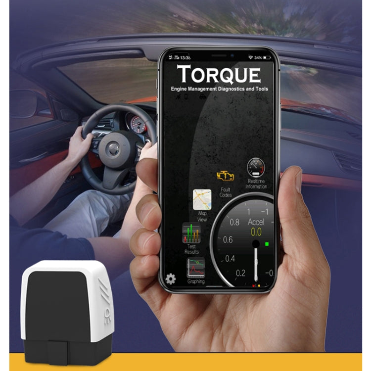 V08 Car V2.2 OBD2 Fault Detector OBD2 Bluetooth 4.0 Diagnostic Tool, V08