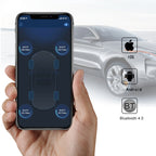 V11B Car Smart Multi-functional Tire Air Pressure Inflator Gauge Vehicle Tester Inflation Monitoring, Support Bluetooth 4.0, V11B