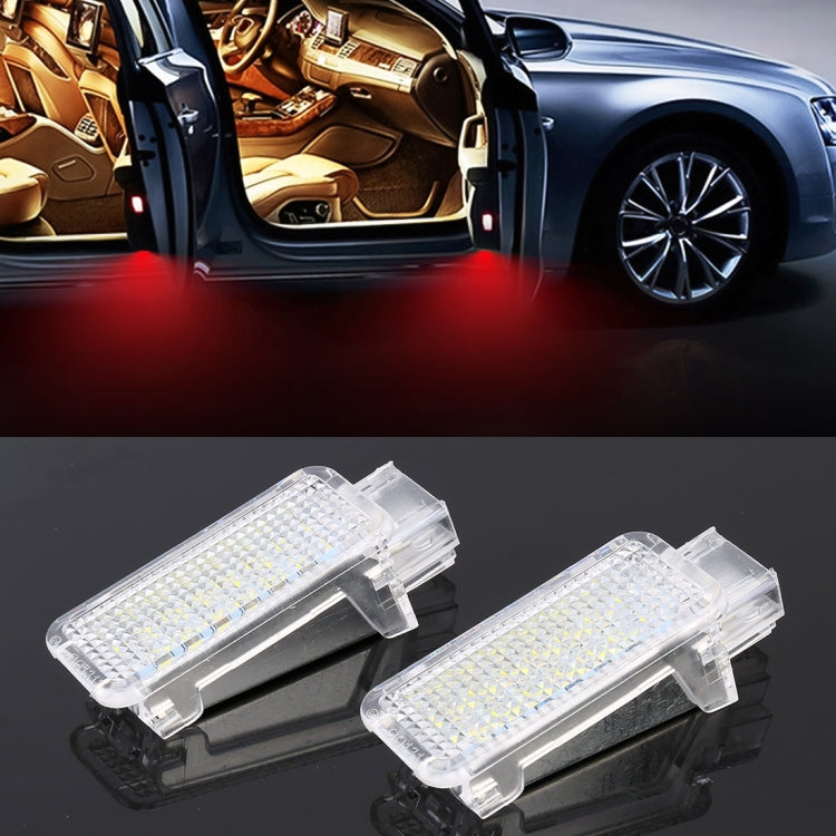 2 PCS LED Car DC 12V 1.5W Door Lights Lamps for Audi / Volkswagen, For Audi / Volkswagen (White Light), For Audi / Volkswagen (Blue Light), For Audi / Volkswagen (Red Light)