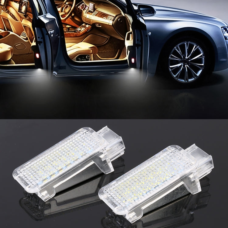 2 PCS LED Car DC 12V 1.5W Door Lights Lamps for Audi / Volkswagen, For Audi / Volkswagen (White Light), For Audi / Volkswagen (Blue Light), For Audi / Volkswagen (Red Light)