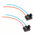 2 PCS Car H7 Elbow Bulb Holder Base Female Socket with Wire, H7