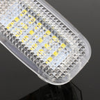2 PCS LED Car DC 12V 1.5W 6000K 100LM Door Lights Lamps 18LEDs SMD-3528 Lamps for Mercedes Benz, For Mercedes Benz