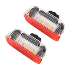 2 PCS LED Car DC 12V 1.6W Door Lights Lamps 18LEDs SMD-3528 Lamps for Volkswagen Golf 5 / 6, White Light + Red Light, For Volkswagen Golf