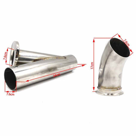 CNSPEED Stainless Steel Car Remote Control Electric Exhaust Valve Pipe Set, Size: 2.25 inch, Size: 2.25 inch