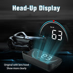 M8 3.5 inch Universal Car OBD2 HUD Vehicle-mounted Head Up Display, M8