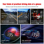 M8 3.5 inch Universal Car OBD2 HUD Vehicle-mounted Head Up Display, M8