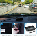 M8 3.5 inch Universal Car OBD2 HUD Vehicle-mounted Head Up Display, M8