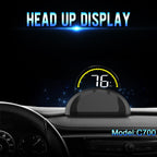 C700 2.6 inch Universal Car OBD2 HUD Vehicle-mounted Head Up Display, C700