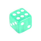 4 PCS Plastic Plated Dice Shape Universal Tire Valve Stem Cap, Dice Shape 6, Dice Shape  6