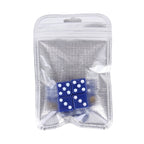 4 PCS Plastic Plated Dice Shape Universal Tire Valve Stem Cap, Dice Shape  6, Dice Shape 6