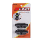 DM-013 2PCS Universal Fit Car Seatbelt Adjuster Clip Belt Strap Clamp Shoulder Neck Comfort Adjustment Child Safety Stopper Buckle