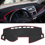 Left-hand Drive Dark Mat Car Dashboard Cover Car Light Pad Instrument Panel Sunscreen for 2014 Vios (Please note the model and year), For 2014 Vios