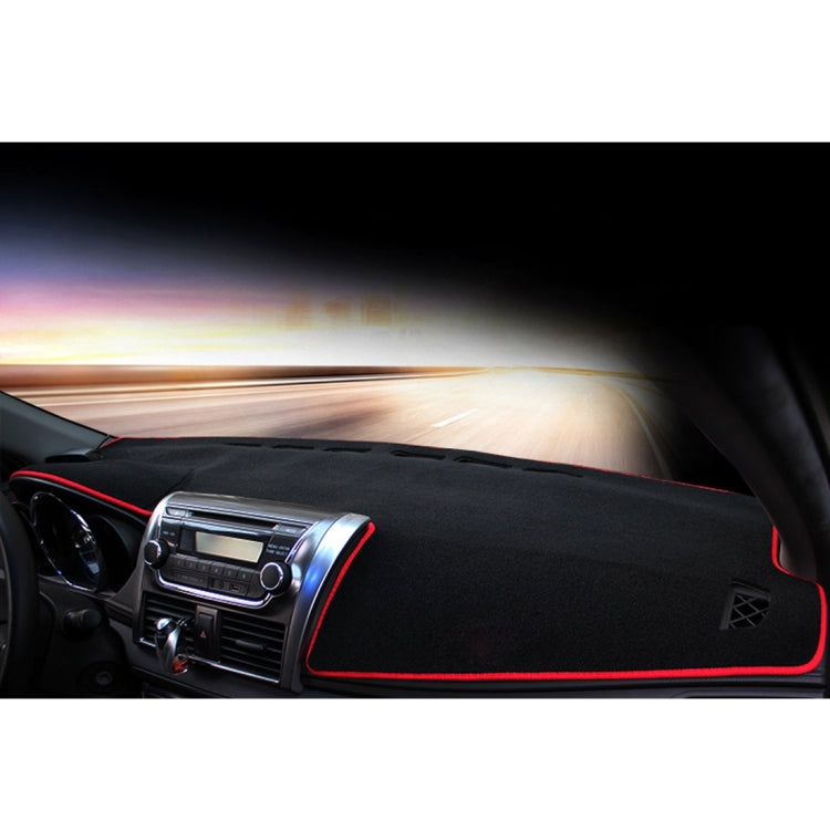Left-hand Drive Dark Mat Car Dashboard Cover Car Light Pad Instrument Panel Sunscreen for 2014 Vios (Please note the model and year), For 2014 Vios