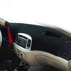 Left-hand Drive Dark Mat Car Dashboard Cover Car Light Pad Instrument Panel Sunscreen for Modern Accent (Please note the model and year), For Modern Accent